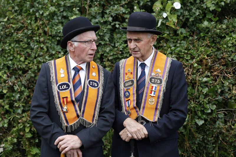 Rossnowlagh, Donegal, during the annual Orange Order parade. Photograph: Nick Bradshaw