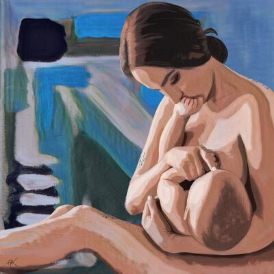 A painting by Prof Afif El Khuffash. 