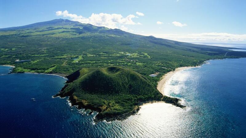 Aerial view of Maui Coast, Hawaii. Photograph: Getty Images