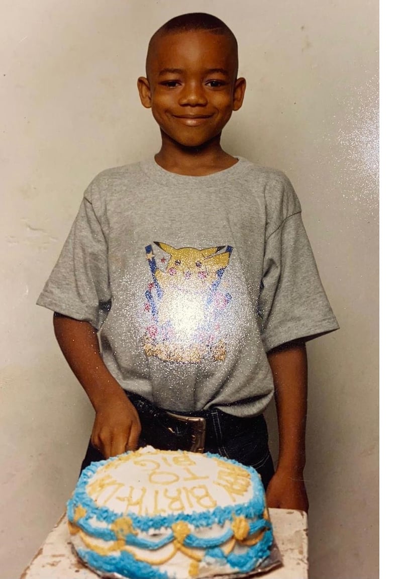 George Nkencho as a boy