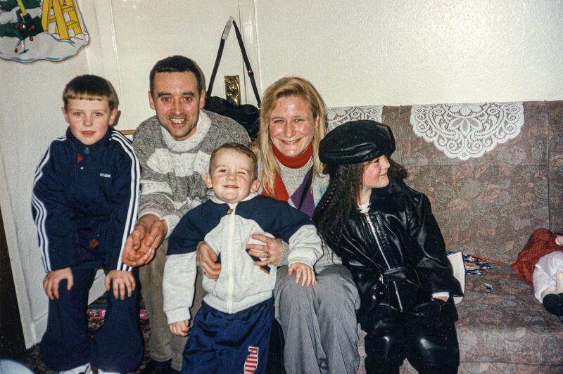 Kellie Harrington: At Nanny Harrington’s with my parents and my brothers Christopher and Aaron