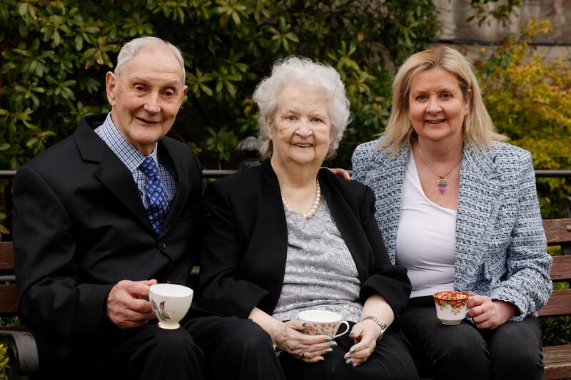 Shay and Sylvia Mulhall with their daughter Caitriona Rochford. Photograph: Alan Betson