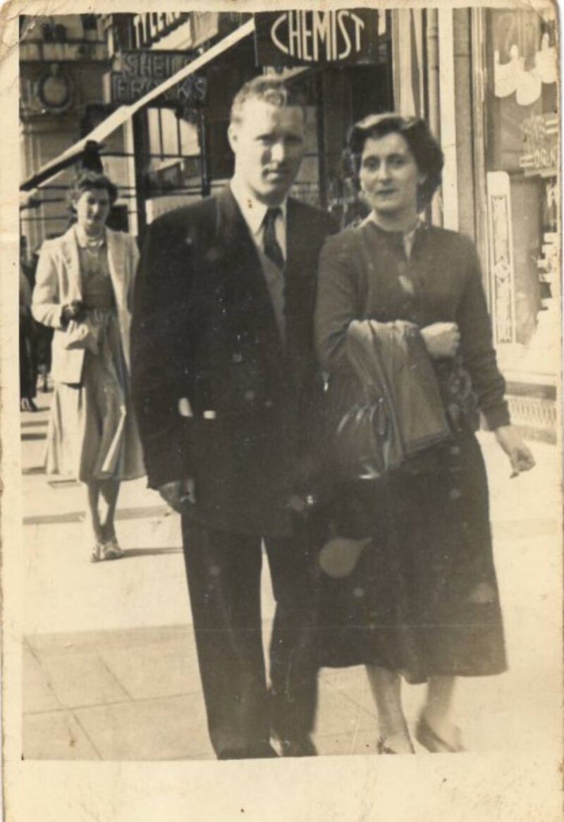 Property journalist Jessica Doyle’s grandmother Isabella Cleary (née Nolan) with her friend in the early 1950s. Photograph: Arthur Fields