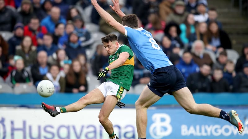 The likes of Kerry’s Micheál Burns could do with a few experienced heads around them to ease some of the pressure on them. Photograph: Bryan Keane/Inpho