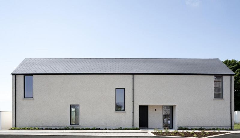 Vast stretches of the pebbledashed exterior are without windows