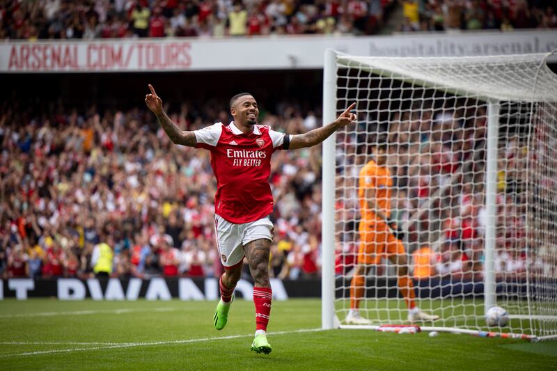 Arsenal's new signing Gabriel Jesus. Photograph: Tolga Akmen/EPA