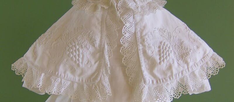 Some of the early Mountmellick Work, with beautiful floral designs, has survived