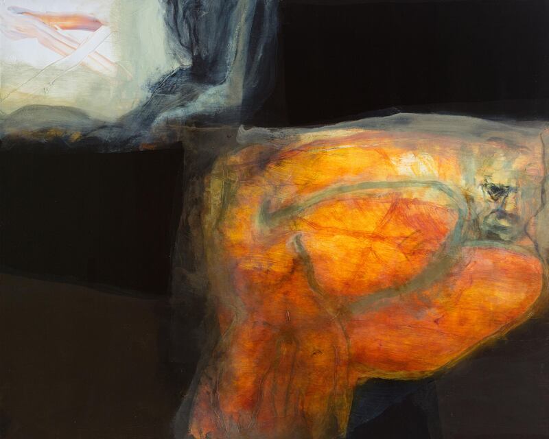 Ireland’s great hunger: Hughie O’Donoghue’s On Our Knees, from the Quinnipiac art collection, which features heavily in the Famine Folios. Photograph: Mark Stanczak