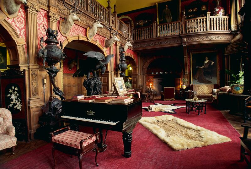 Kinloch: the castle was a hotel at one point; the Trophy Room was a centrepiece. Photograph:  Bo Zaunders/ImageBank/Getty