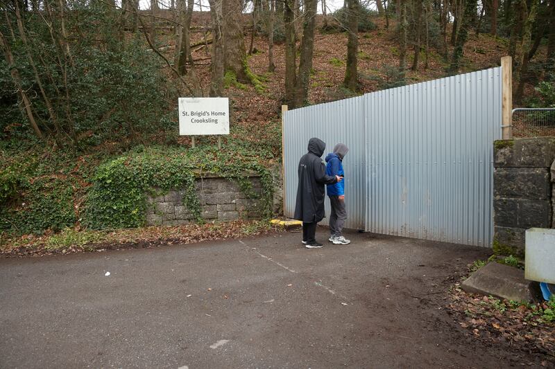 St Brigids Home in Crooksling, Co Dublin, where asylum seekers camping at Mount Street were relocated to last week. Photograph: Arthur Carron/Collins