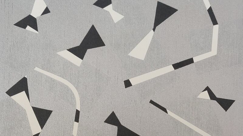 Yasuyoshi Tokida, ‘r/b (ribbon/butterfly)’, woodcut