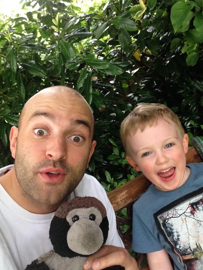 Dermot Behan and his nephew Oisin.