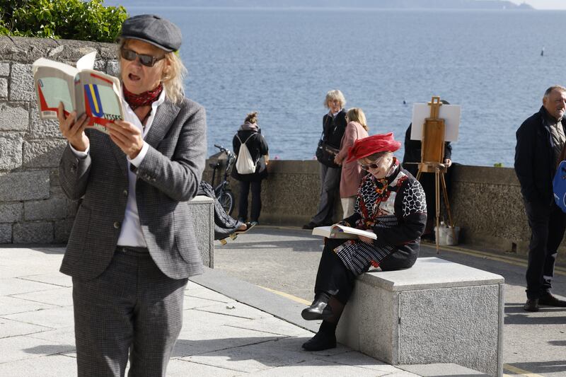 Bloomsday commemorates its 120th year at the James Joyce Museum, Sandycove, where a reading of Telemachus, the opening episode of Ulysses, took place on Sunday. Photograph: Nick Bradshaw for The Irish Times