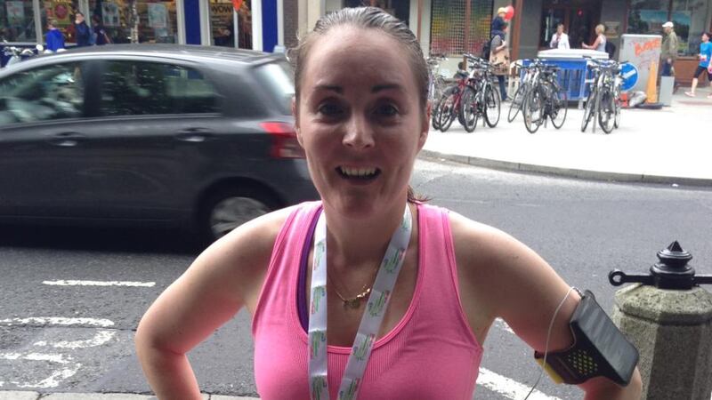 Fiona Ledwidge at the Flora Women’s Mini Marathon in June.