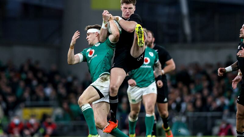 Garry Ringrose excelled in midfield for Ireland against New Zealand. Photograph: Gary Carr/Inpho
