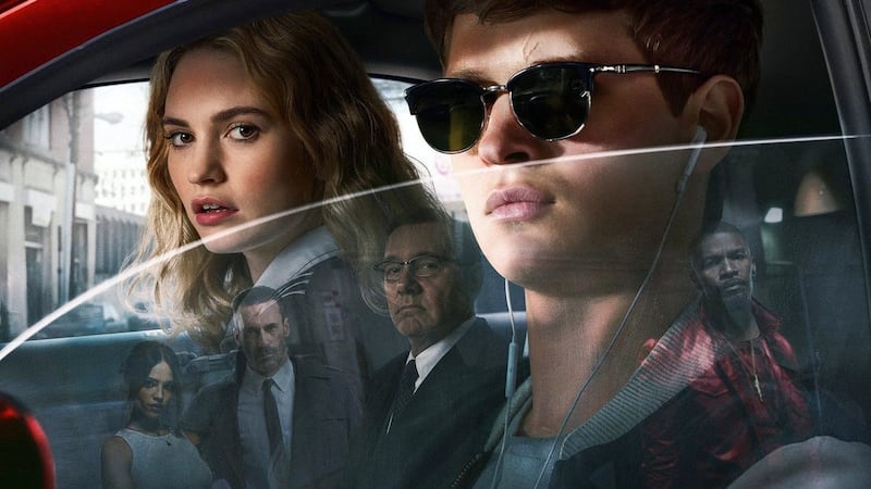 Who loves ya?  Lily James and Ansel Elgort in Baby Driver