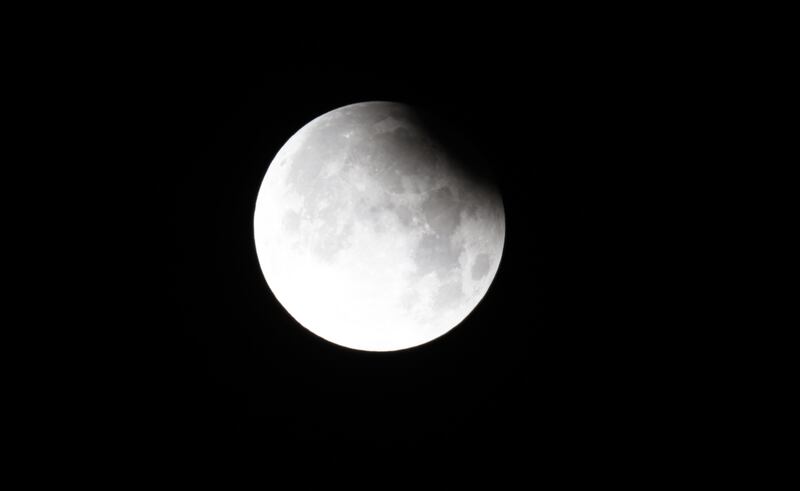 Ireland: A partial lunar eclipse during the harvest supermoon
Photograph: Dara Mac Dónaill










