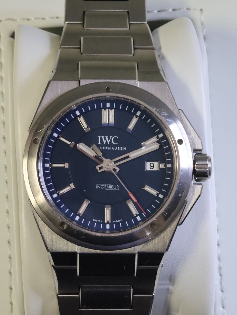 IWC Ingenieur automatic wristwatch with box and papers, €4,000-6,000. (John Weldon)