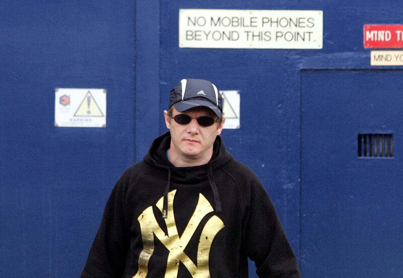 Larry Murphy leaving Arbour Hill Prison in 2010 after serving 10½ years of a 15-year jail term. Photograph: Alan Betson