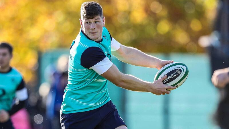 Jack O’Donoghue: one of three uncapped players in Joe Schmidt’s starting XV. Photograph: Billy Stickland/Inpho