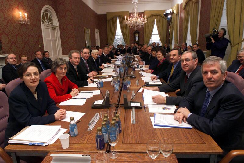 The first North South Ministerial Council meeting at the Palace Manse in Armagh. Photograph: Paul Faith/PA Archive