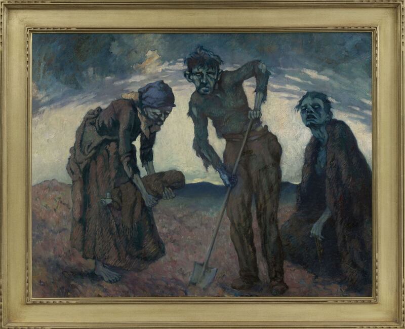 ‘Gorta, 1946,’ by Lilian Lucy Davidson. Image courtesy of Ireland’s Great Hunger Museum, Quinnipiac.