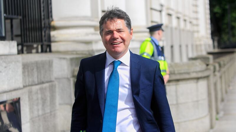 08/09/2020 Minister for Finance Paschal Donohoe TD at Government Buildings on Merrion Street Dublin. Photo:Gareth Chaney/Collins
