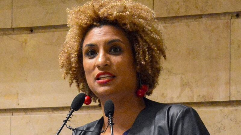A militia mainly composed of serving and former police officers is a prime suspect in the murder last year of left-wing councilwoman Marielle Franco and her driver. File photograph: Getty
