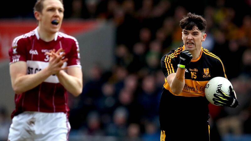 Dr Crokes Tony Brosnan celebrates during his side’s All-Ireland Club semi-final win. Photograph: Ryan Byrne/Inpho