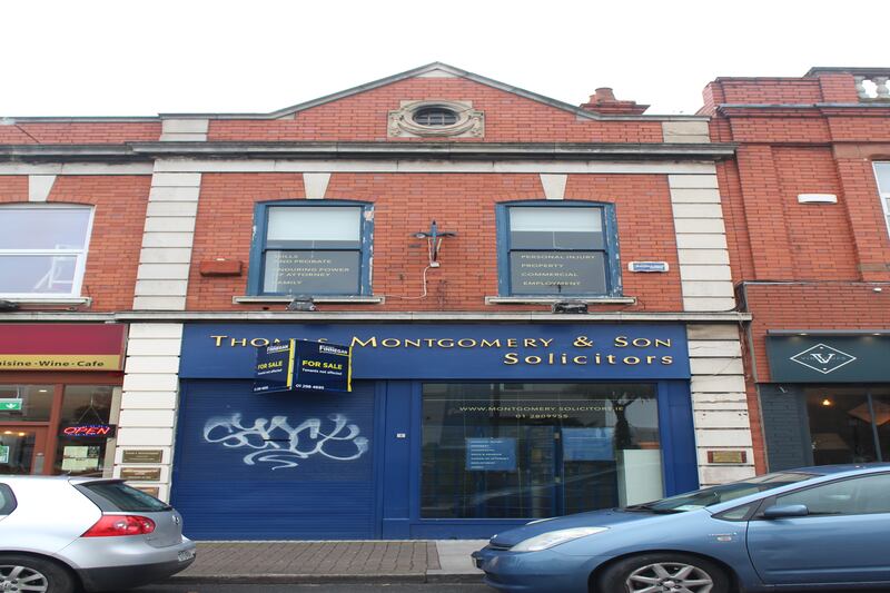 The now-closed law offices of Thomas Montgomery & Son Solicitors at 5 Anglesea Buildings in Dún Laoghaire, Co Dublin.