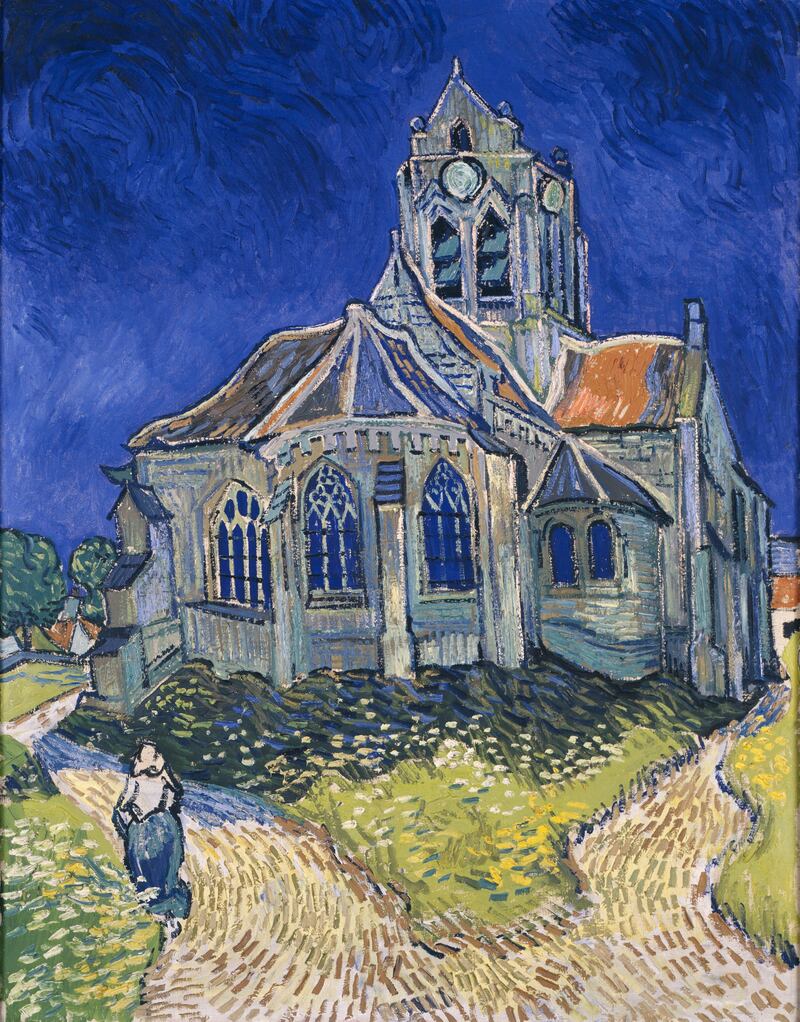 Vincent van Gogh: The Church at Auvers-sur-Oise; painted on June 4th-5th, 1890. Photograph: Musée d’Orsay