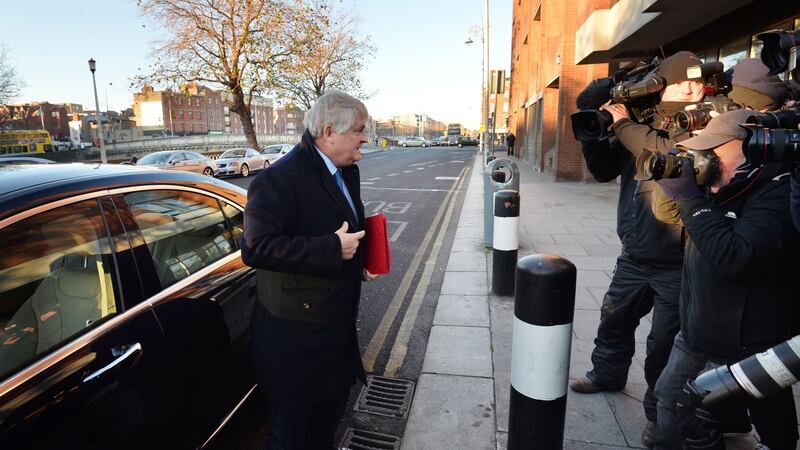 Denis O’Brien arriving at the Four Courts. Photograph: Alan Betson