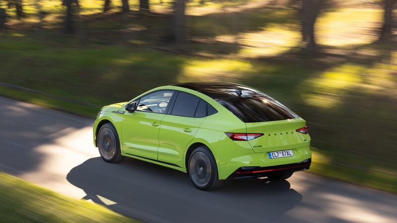 The RS Coupe can manage a claimed 500km between charges