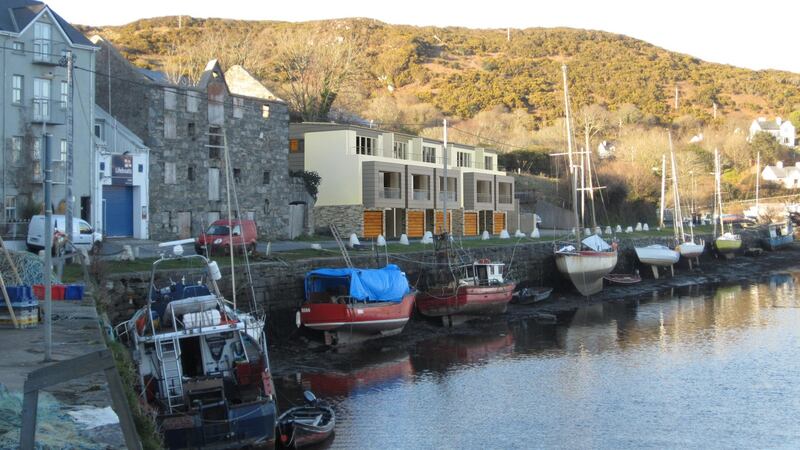 CGI image of Clifden Quay, Beach Road, Clifden, Connemara, Co Galway view from west