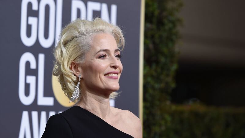 Gillian Anderson arrives for the  Golden Globe Awards earlier this year, in Beverly Hills, California. Anderson will play the part rendered eternal by Bette Davis in “All About Eve”. Photograph: Valerie Macon/AFP/Getty Images)