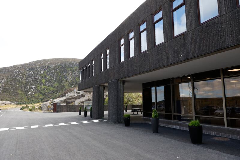 The Turlough Hill complex is set back 300m off a winding rural road between the Wicklow Gap and Glendalough. Photograph: Nick Bradshaw
