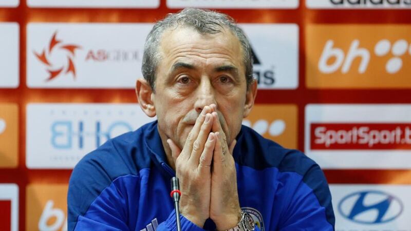 Bosnia and Herzegovina coach Mehmed Bazdarevic has turned his side’s fortunes around since his appointment last December. Photograph: Reuters.