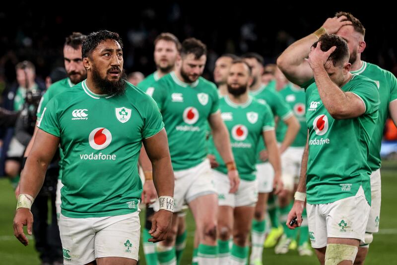 Ireland's only loss of the 2024 Six Nations came against England at Twickenham. Photograph: Dan Sheridan/Inpho