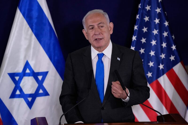 Prime minister Binyamin Netanyahu could champion himself as the man who brought stability and prosperity to Israel, until last weekend's devastating Hamas attack. Photograph: Jacquelyn Martin/AFP via Getty Images