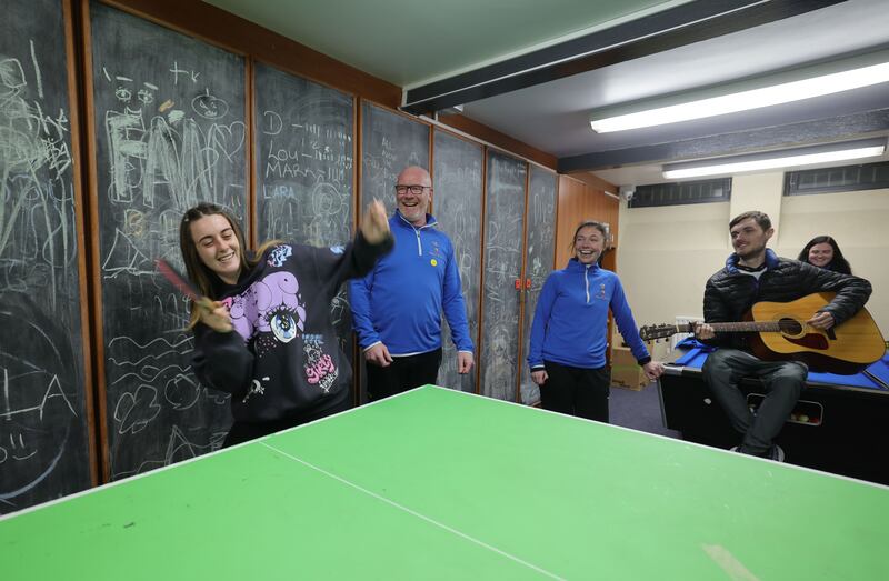 Aoife Keegan from Bayside, Noel Smith and Kelly Caffrey and Aaron Connolly from Sheriff St. Photograph: Alan Betson
