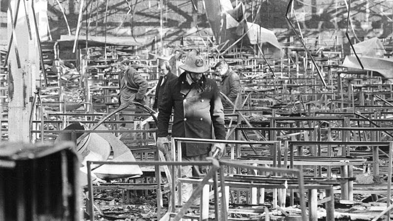 Stardust nightclub the morning after a fatal fire in 1981. Ministers are divided over whether a commission of investigation into the tragedy should be established. File photograph: Tom Lawlor