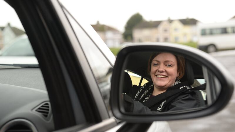 Driving instructor  Leah Cullen: “I’ve had some people that have had a few lessons and then rang me to say ‘actually, scrap the rest of them because it’s too expensive’.” Photograph: Dara Mac Dónaill