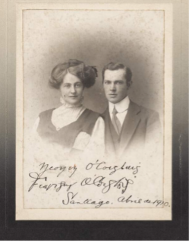 Noínín, with her fashionable bobbed hair, was a Frenchwoman who had married in Chile. A photograph of her with her husband Fred is in the National Library of Ireland dated April 1910