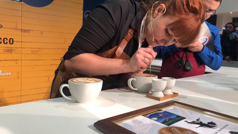 National Latte Art champion Renata Khedun.