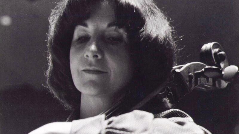 Maureen O’Carroll playing the cello with the Sydney Symphony Orchestra. Photograph: Leora O’Carroll, permission granted.