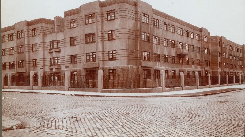 Flats at Hanover Street, Dublin. Photograph: G&T Crampton Archive