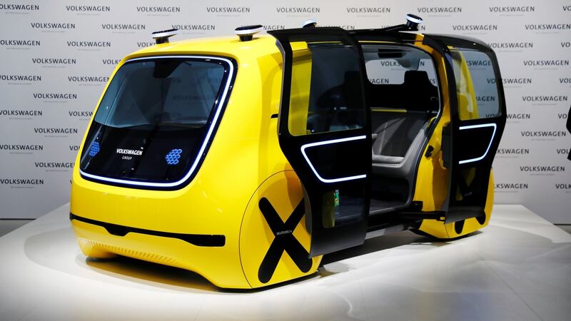 Volkswagen’s self-driving car Sederic. Photograph: Reuters