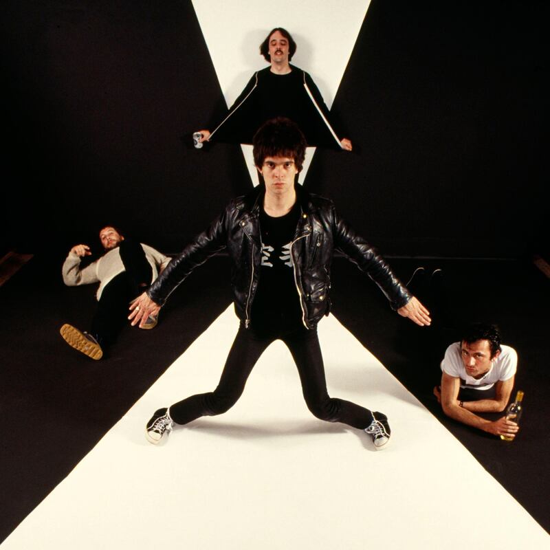 The Stranglers:  (left to right, back) Jet Black, Dave Greenfield and Hugh Cornwell, Jean Jacques Burnell (front). Photograph: Fin Costello/Redferns