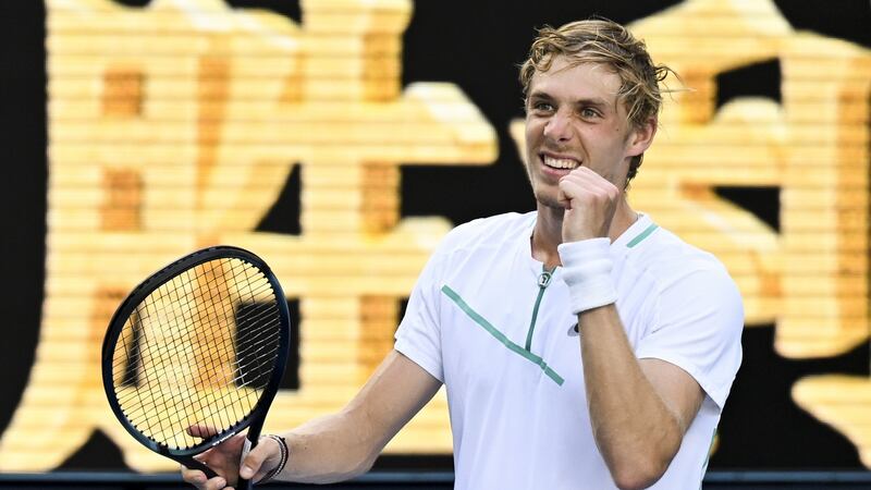 Denis Shapovalov saw off Alexander Zverev in Melbourne. Photograph: Dean Lewis/EPA