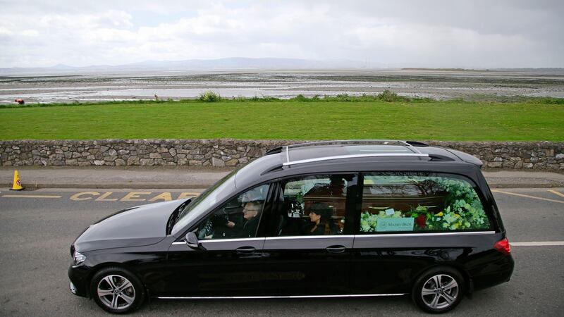 Image from Feargal Quinn’s funeral at St Fintan’s Church, Sutton. Photograph Nick Bradshaw